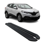 Seitenschweller Trittbretter Schweller für Renault Kadjar 2015-2022 Alu Schwarz