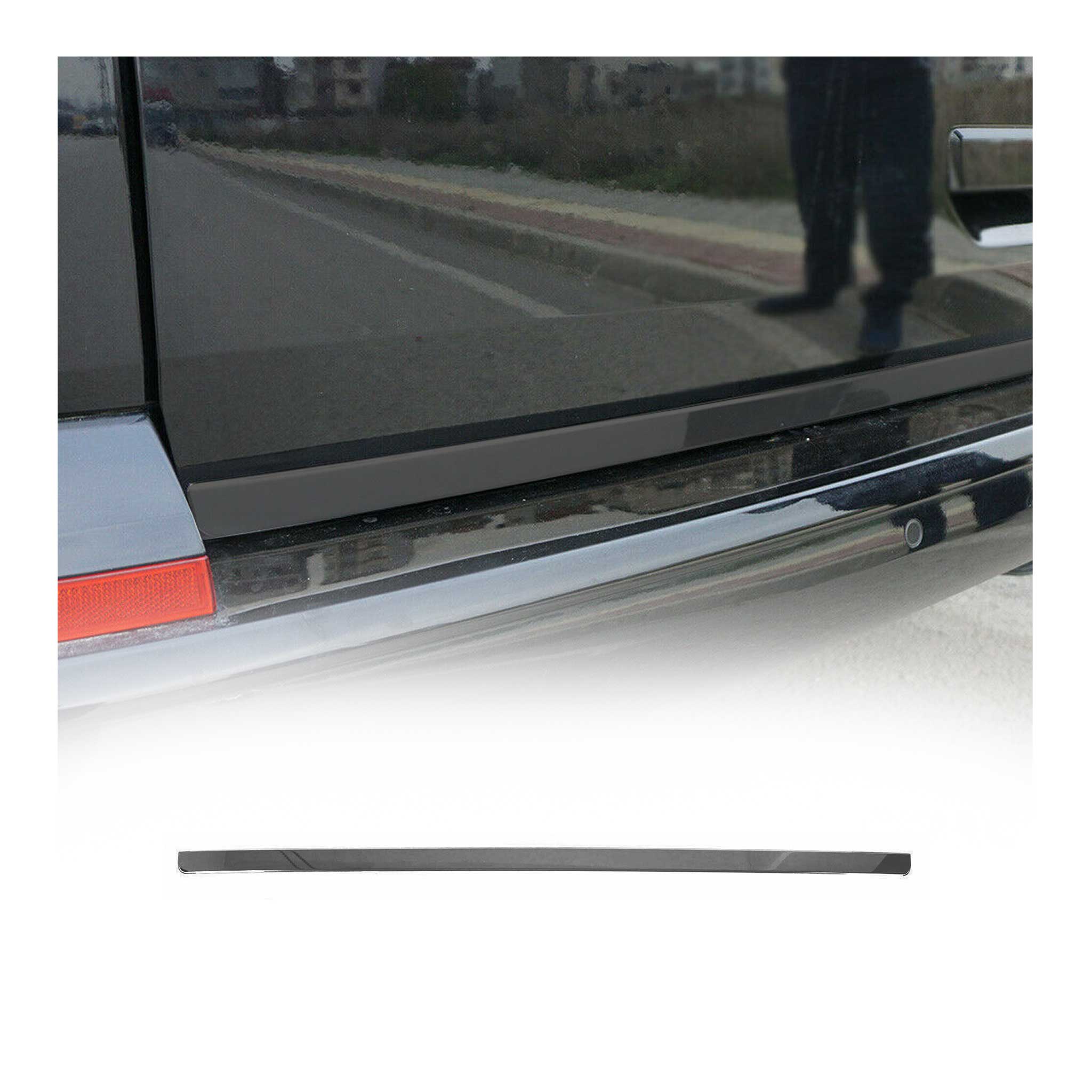 Kofferraumleiste Heckklappe Leiste für VW T5 Einzeltür Edelstahl Dunkel 1tlg