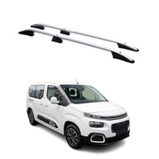 Dachreling Dachgepäckträger für Citroen Berlingo 2018-2026 L2 Langer Alu Grau