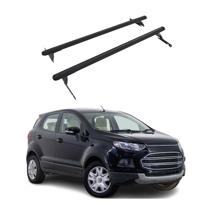 Dachträger Grundtäger für Ford Ecosport 2014-2023 75kg Aluminium Schwarz 2 tlg