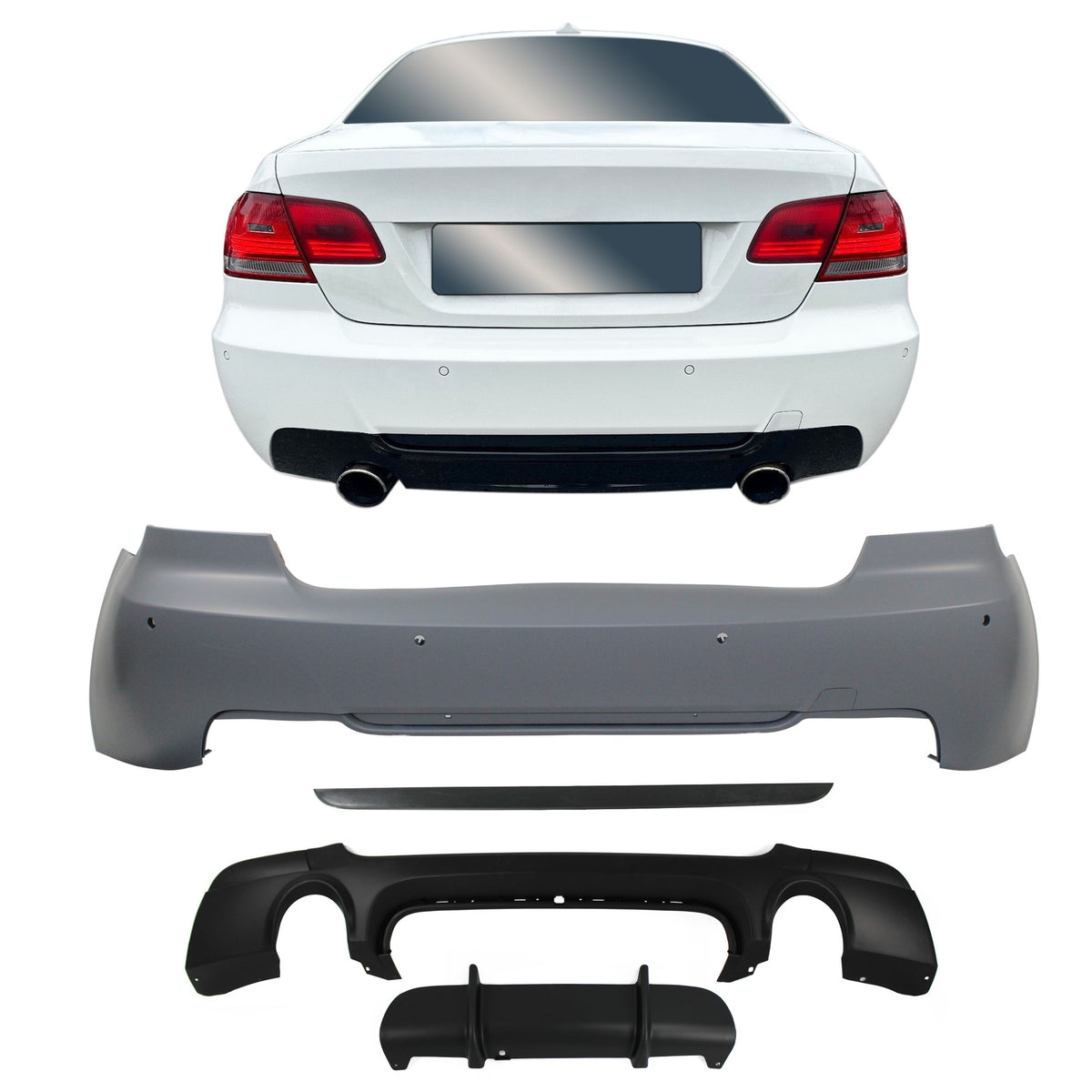 JOM Stoßstangen Kit Seitenschweller für BMW 3er 2006-2010 Sport-Design PDC