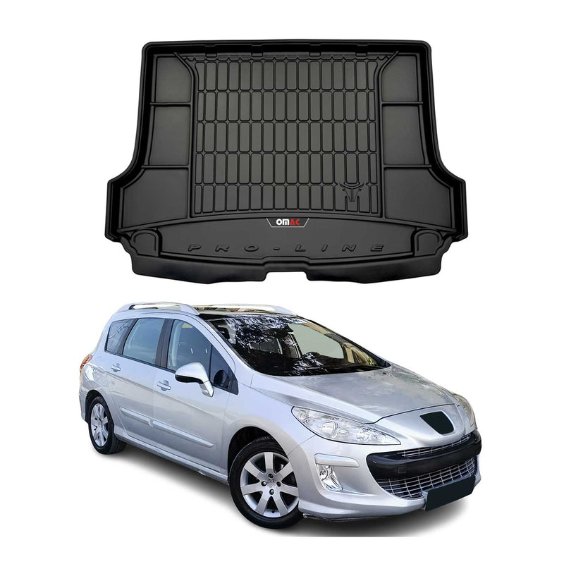 OMAC Gummi Kofferraumwanne für Peugeot 308 Kombi 2007-2013. TPE Laderaumwanne
