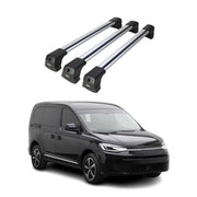 Dachträger Grundtäger für VW Caddy Maxi 2020-2026 75kg Aluminium Silber 3 tlg
