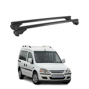 Dachträger für Opel Combo C 2001-2011 Gepäckträger Grundträger Alu Schwarz 2x