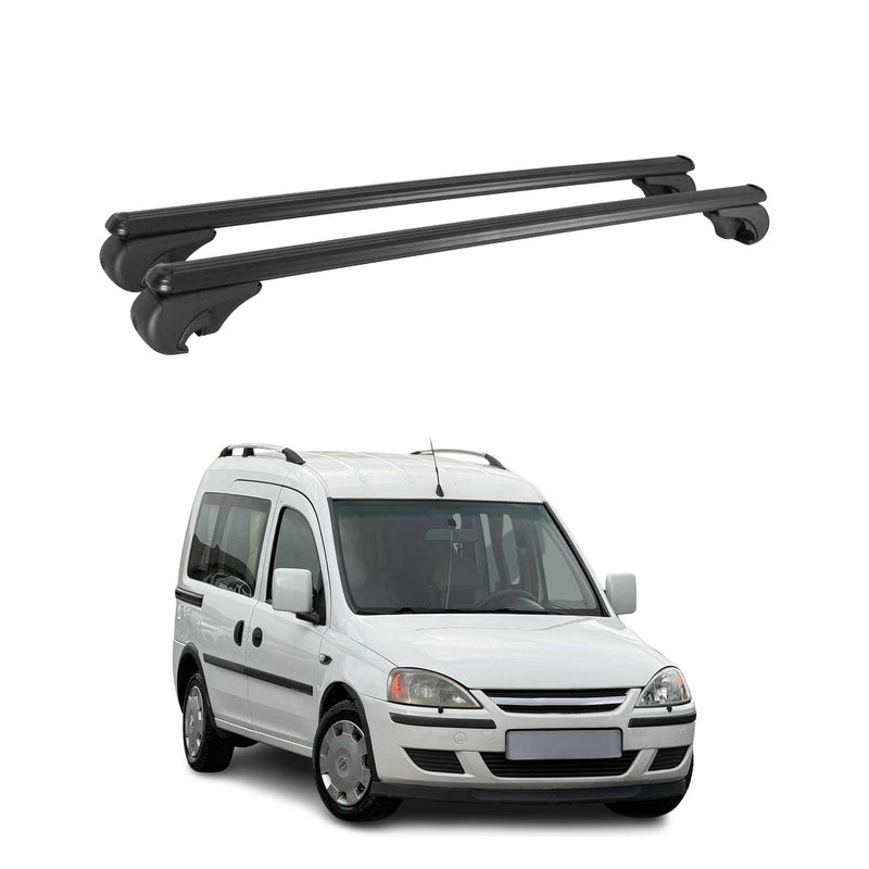 Dachträger für Opel Combo C 2001-2011 Gepäckträger Grundträger Alu Schwarz 2x
