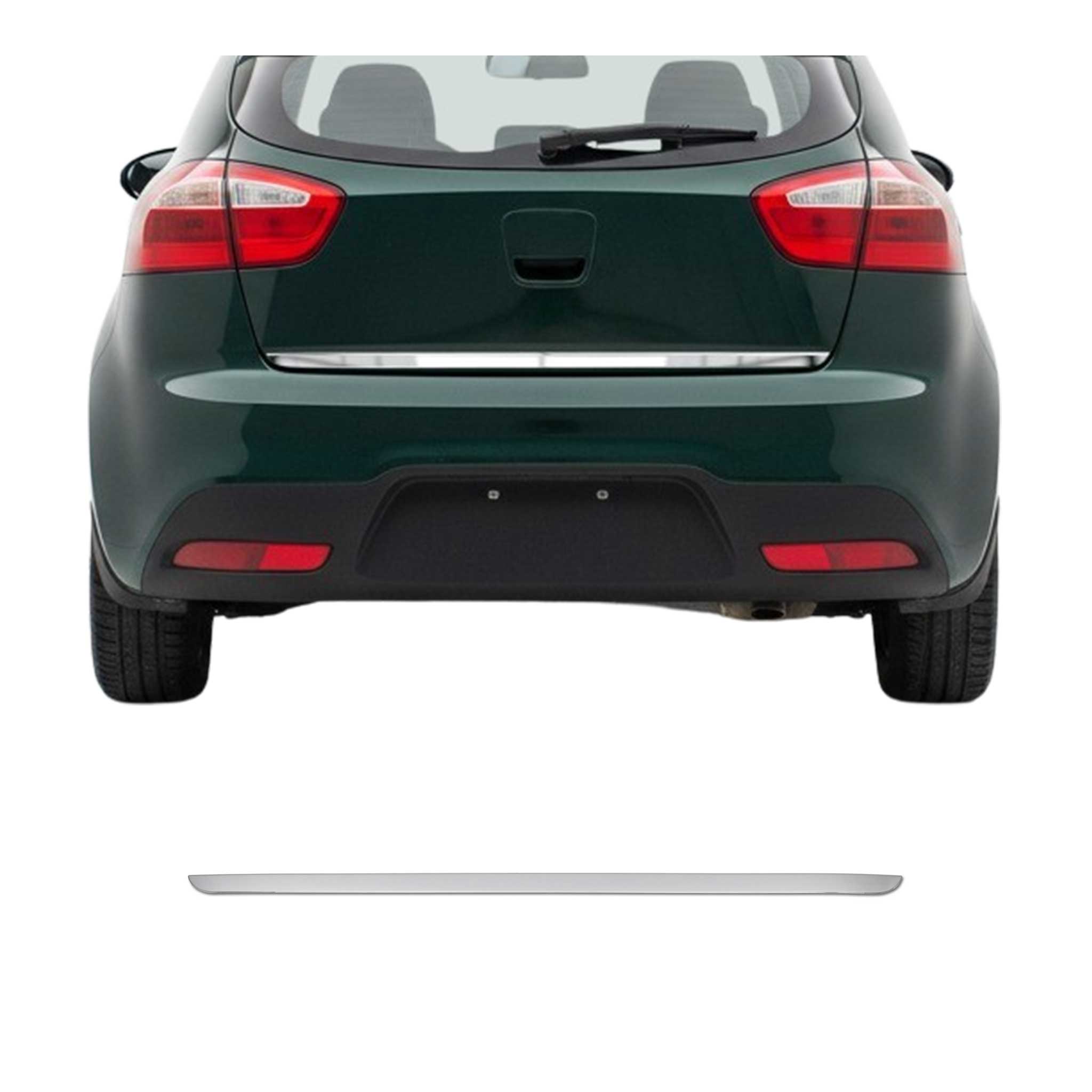 Kofferraumleiste Heckklappe Leiste für Kia Rio 2011-2017 Edelstahl Chrom 1tlg