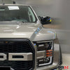 Spiegelkappen Spiegelabdeckung für Ford Ranger 2015-2024 ABS Schwarz Glanz 2tlg