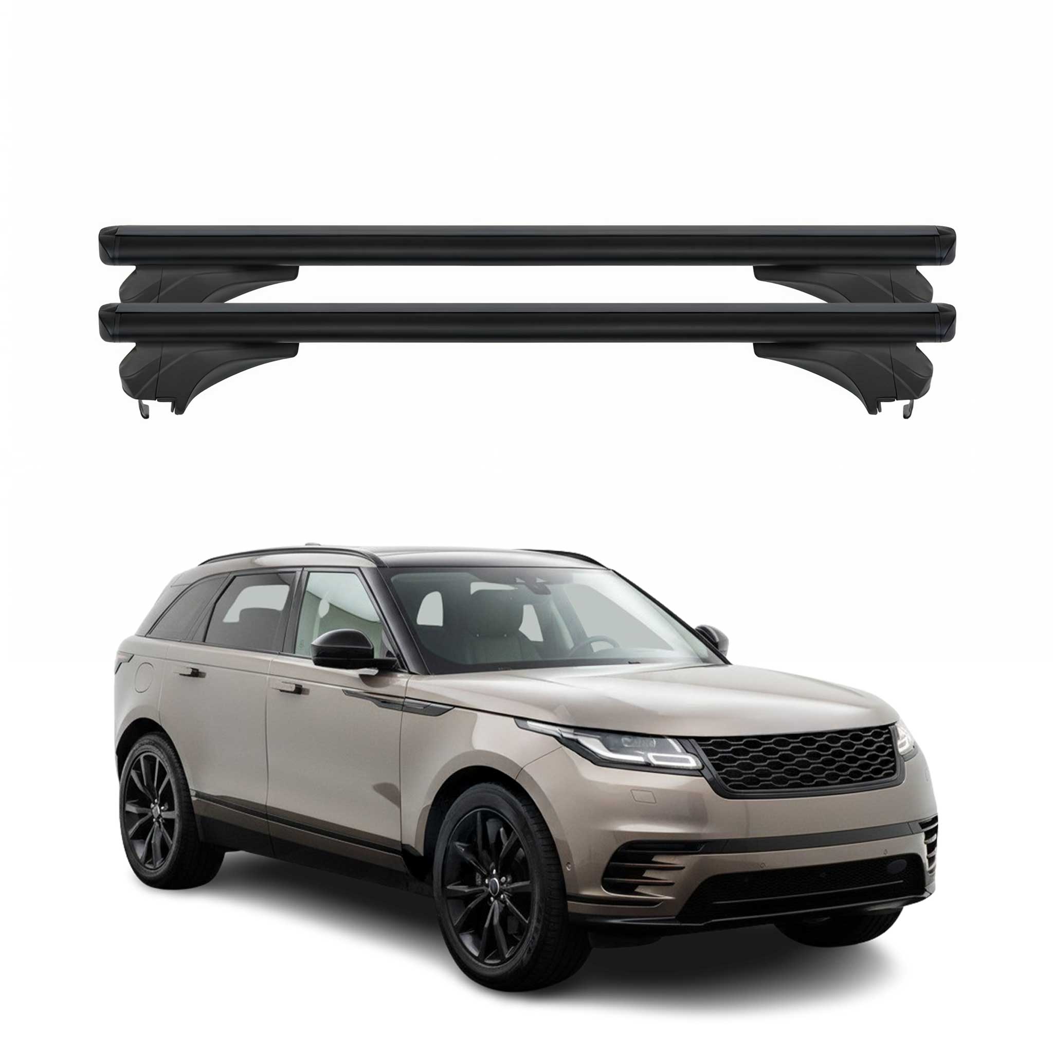 Menabo Dachträger für Land Rover Range Rover Velar L560 2017-2026 Alu Schwarz 2x