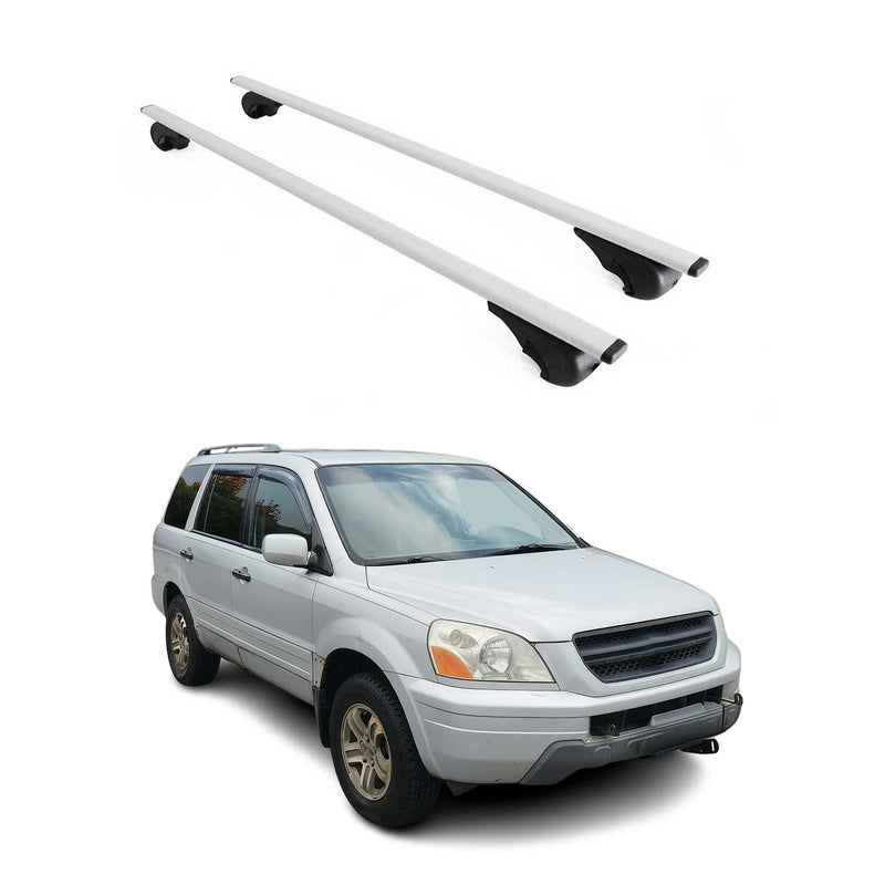 Dachträger Grundtäger für Honda Pilot 2002-2008 75kg Metall Silber 2 tlg