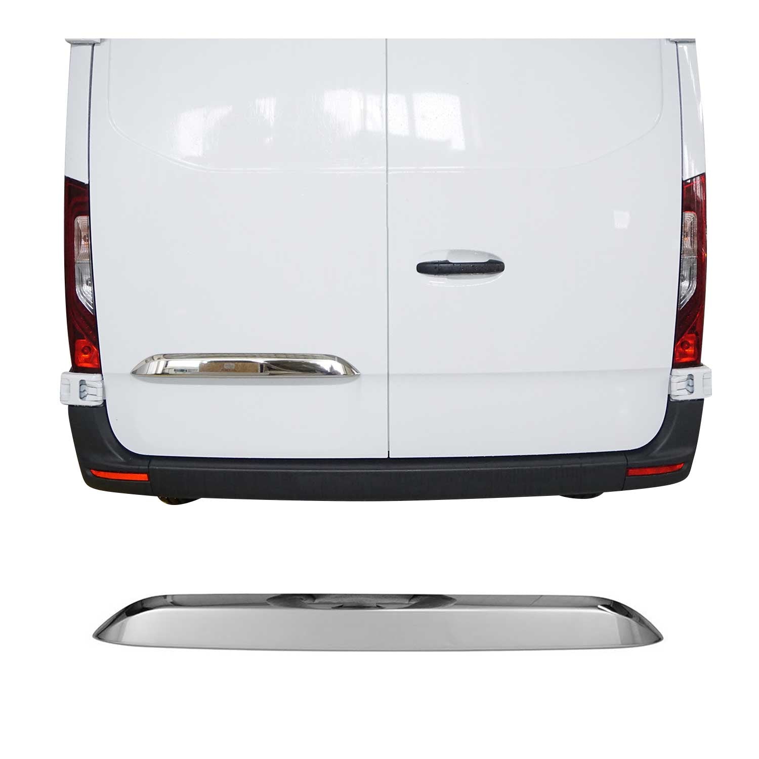 Kofferraumöffner Griff für Mercedes Sprinter 907 910 2018-2026 Edelstahl Chrom
