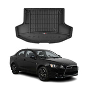 OMAC Gummi Kofferraumwanne für Mitsubishi Lancer Sportback 2007-2016 TPE Schwarz