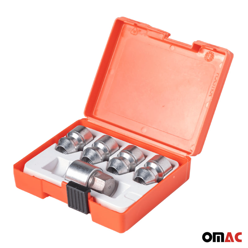 Radschloss Satz für Hyundai Santa Fe ab 2011 Felgenschloss Silber 4tlg M12X1.5