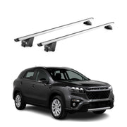 Dachträger Grundtäger für Suzuki S-Cross 2022-2026 100kg Alu Silber 2tlg ABE