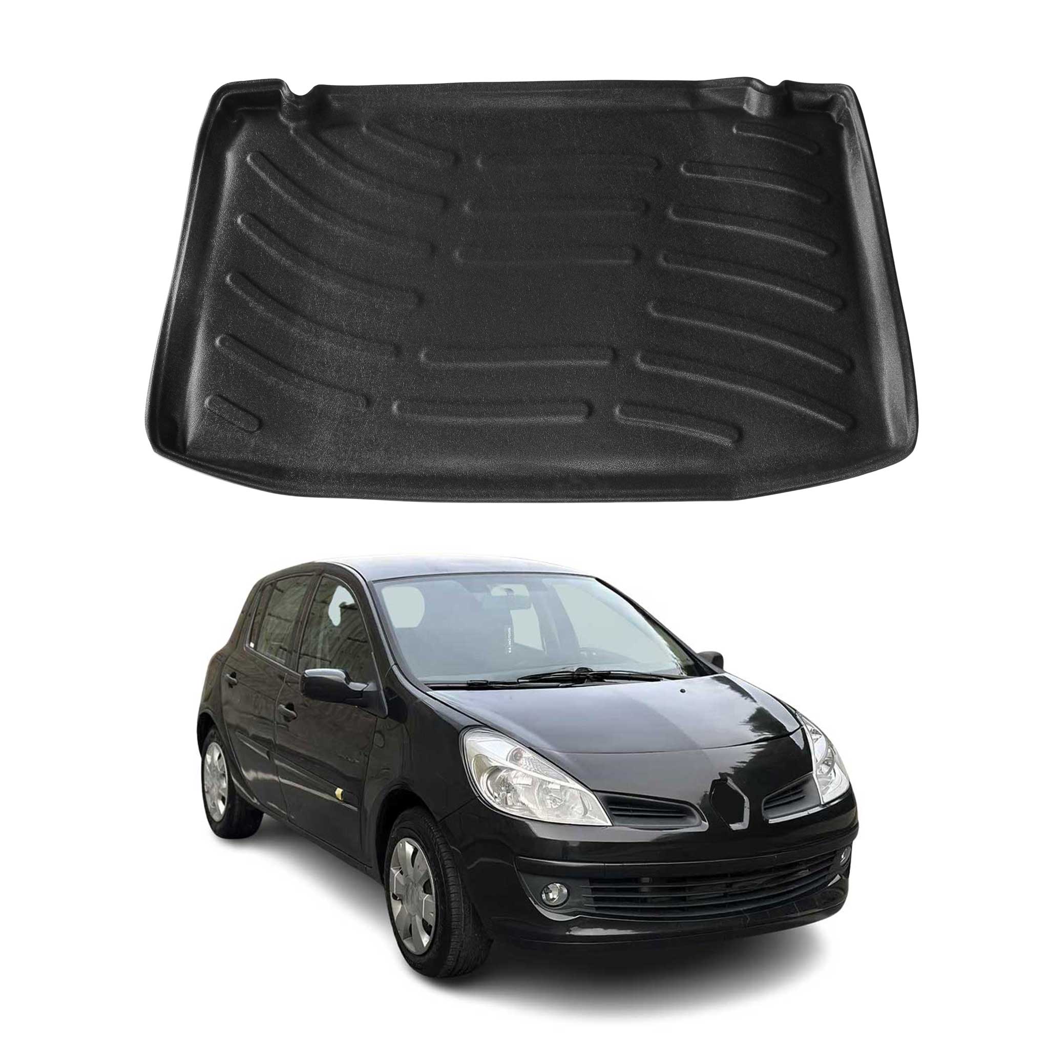 Kofferraumwanne Laderaumwanne für Renault Clio 2006-2012 Schrägheck 5tür Gummi