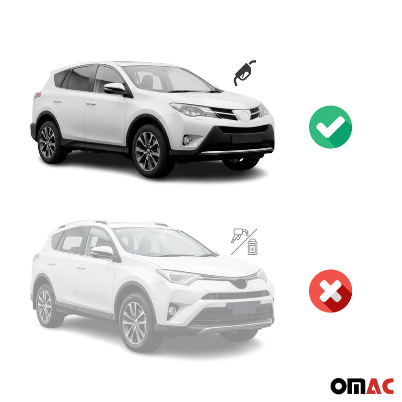 OMAC Gummimatten Fußmatten für Toyota RAV4 2013-2018 TPE Automatten Grau 4x