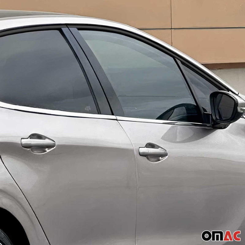 Fensterleisten Zierleisten für Peugeot 208 2012-2019 Edelstahl Chrom 4tlg