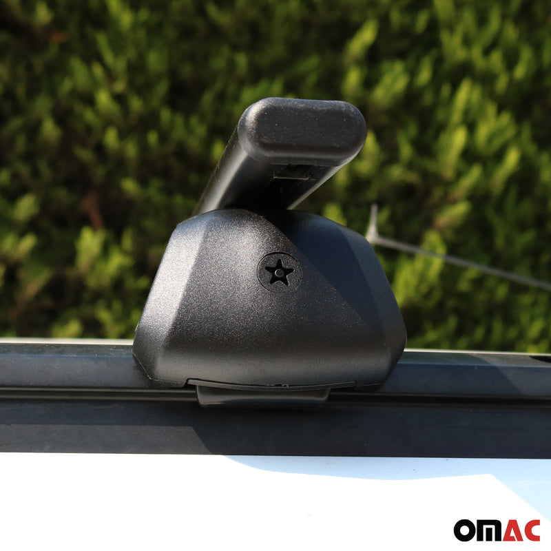 Dachträger Gepäckträger für Seat Leon 2014-2019 Grundträger ABE Schwarz 2x