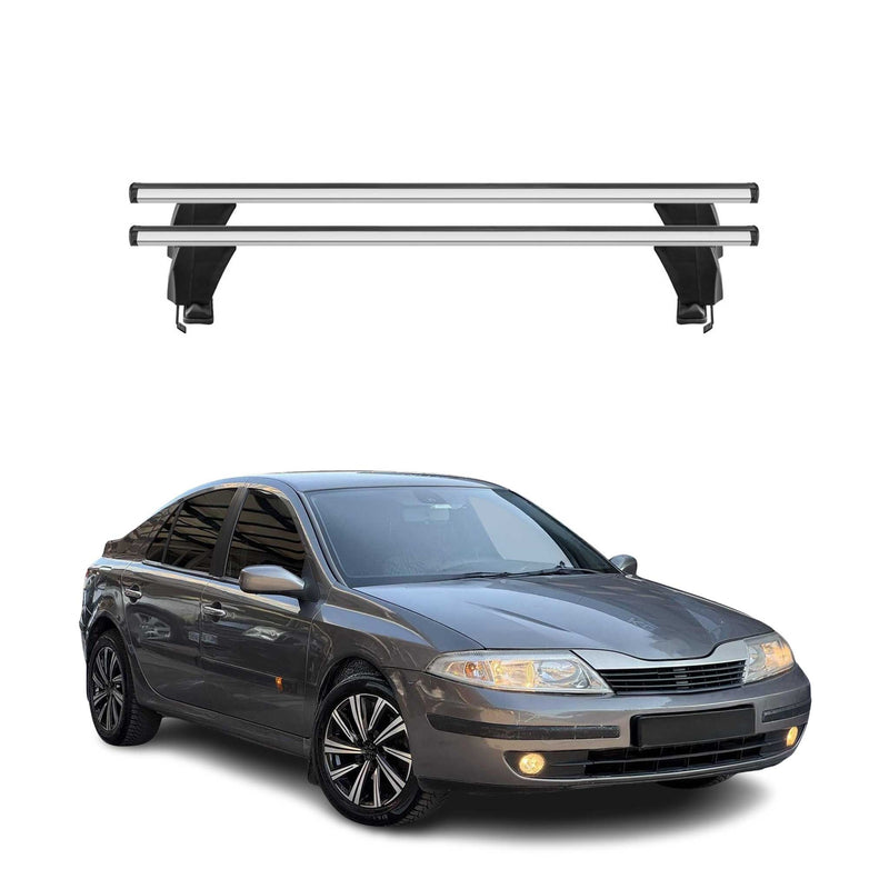Menabo Dachträger Grundtäger für Renault Laguna 2001-2007 50kg Alu Silber 2 tlg