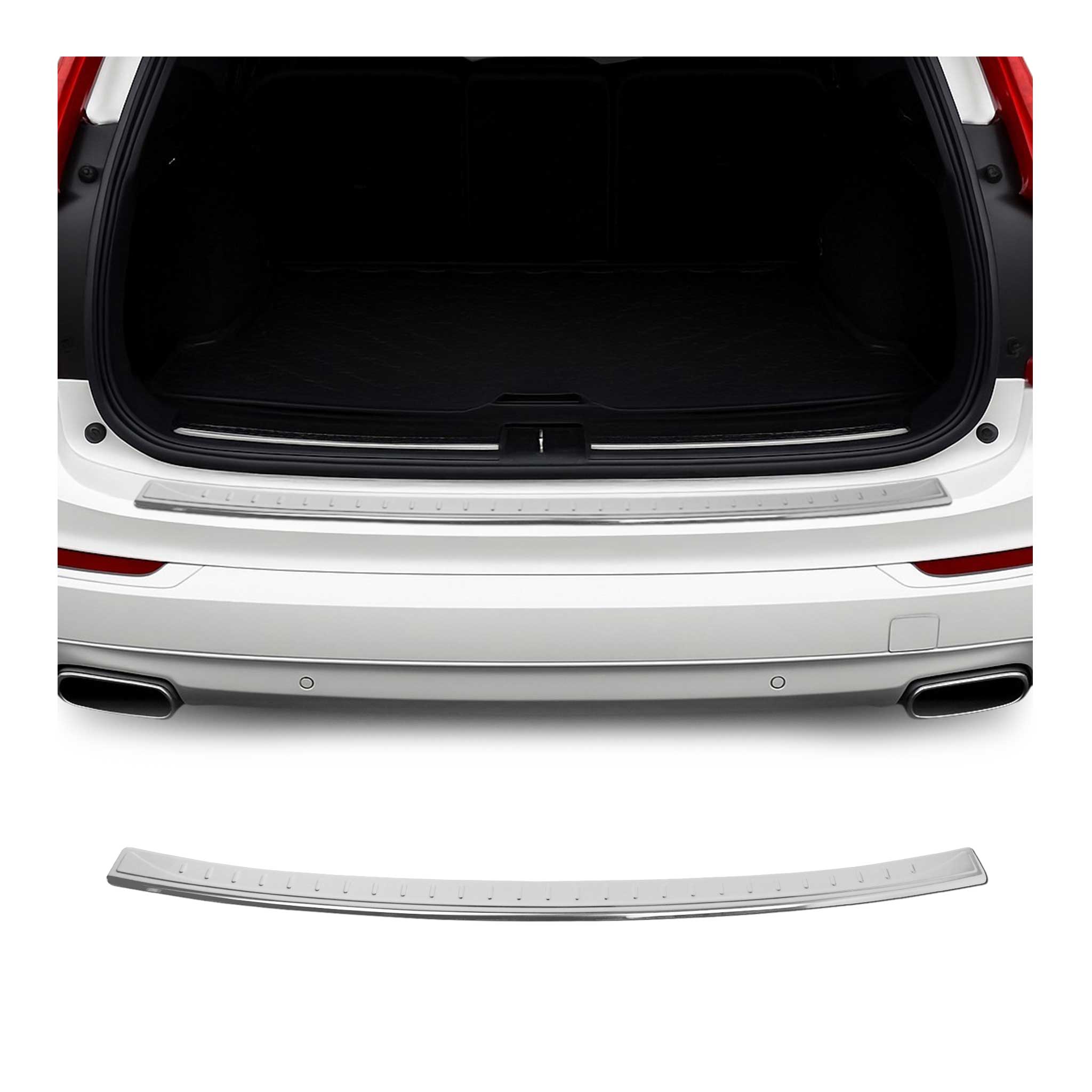 Ladekantenschutz Stoßstangenschutz für Volvo XC90 II 2015-2026 Edelstahl Chrom