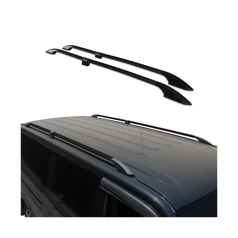 Dachreling für Mercedes Vito W639 W447 2003-2025 L3 Extra Langer Schwarz