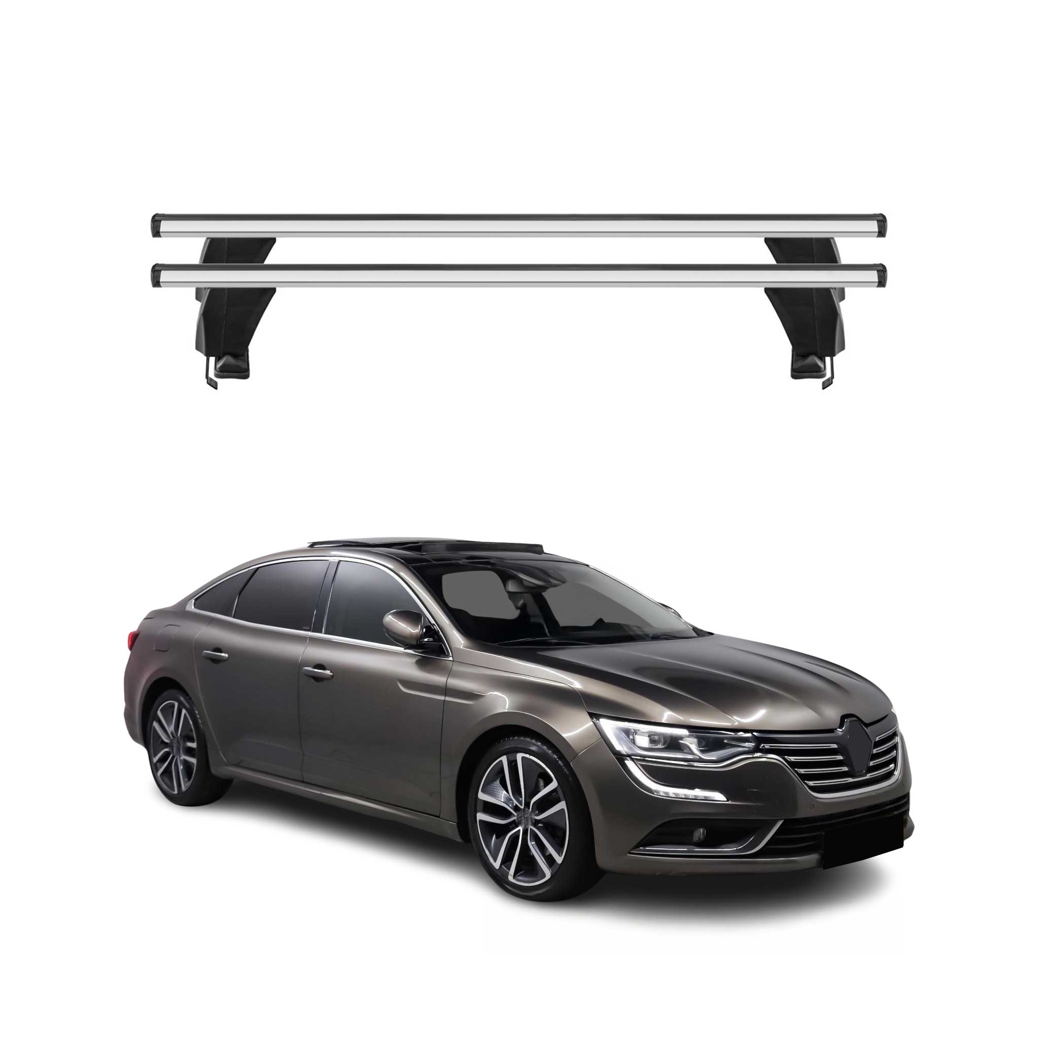 Menabo Dachträger Grundtäger für Renault Talisman 2015-2025 50kg Alu Silber 2x