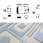 Innenraum Dekor Cockpit für Ford Transit 2002-2006 Aluminium Optik 12tlg