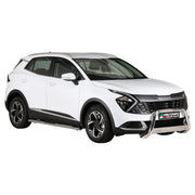 Edelstahl Seitenschweller Schwellerrohre für Kia Sportage 2022-2025 Silber