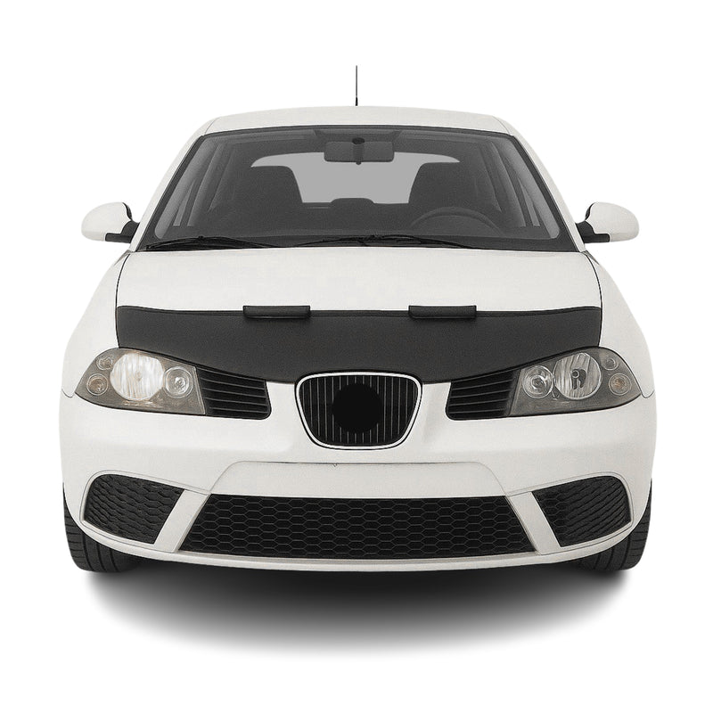 Haubenbra Steinschlagschutz Bonnet Bra für Seat Ibiza 2002-2008 Schwarz Halb