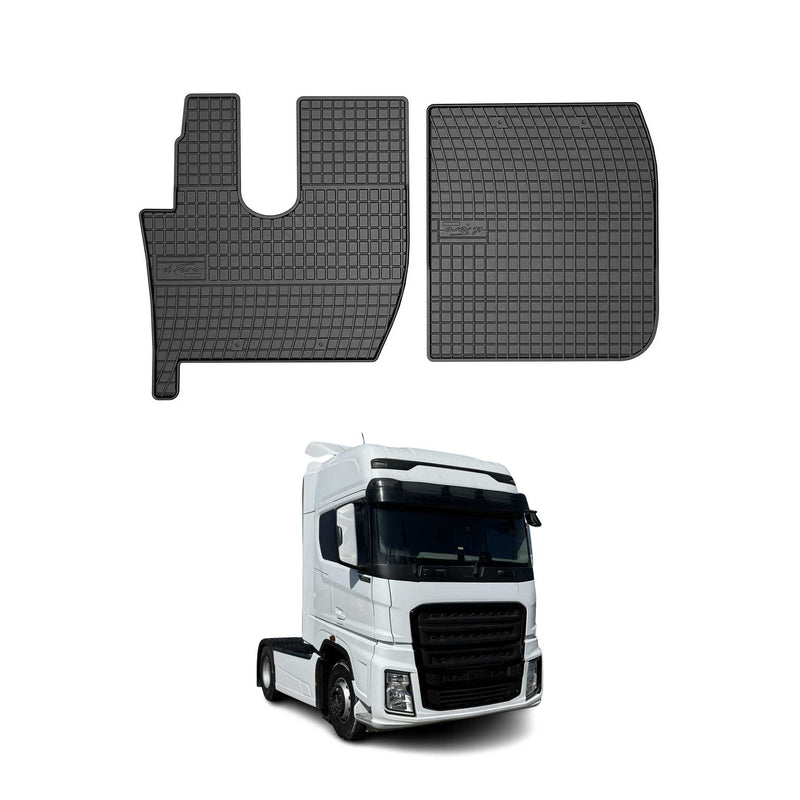 OMAC Gummi Fußmatten für Ford F-Max 2018-2025 Automatten Gummi Schwarz 2tlg