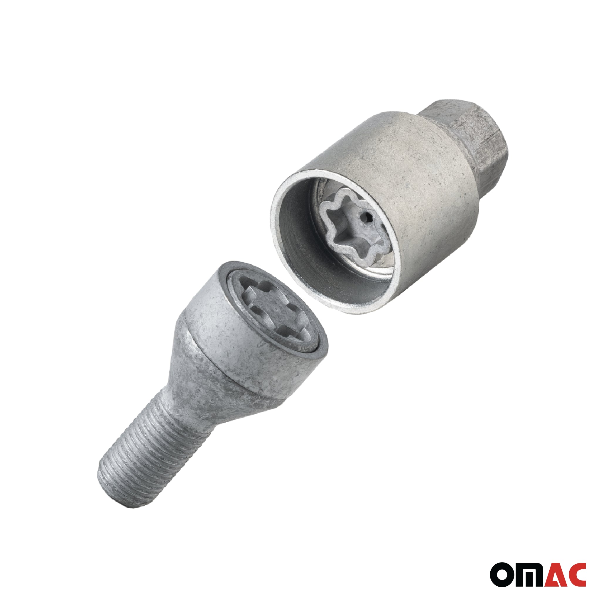 Radschloss Satz für MG MG ZS / Astor/ HS/ MG5/ MG3 ab 2019 Silber 4tlg M14X1.5