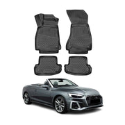 OMAC Gummimatten Fußmatten für Audi A5 Coupé Cabriolet F5P 2016-2024 TPE 4x