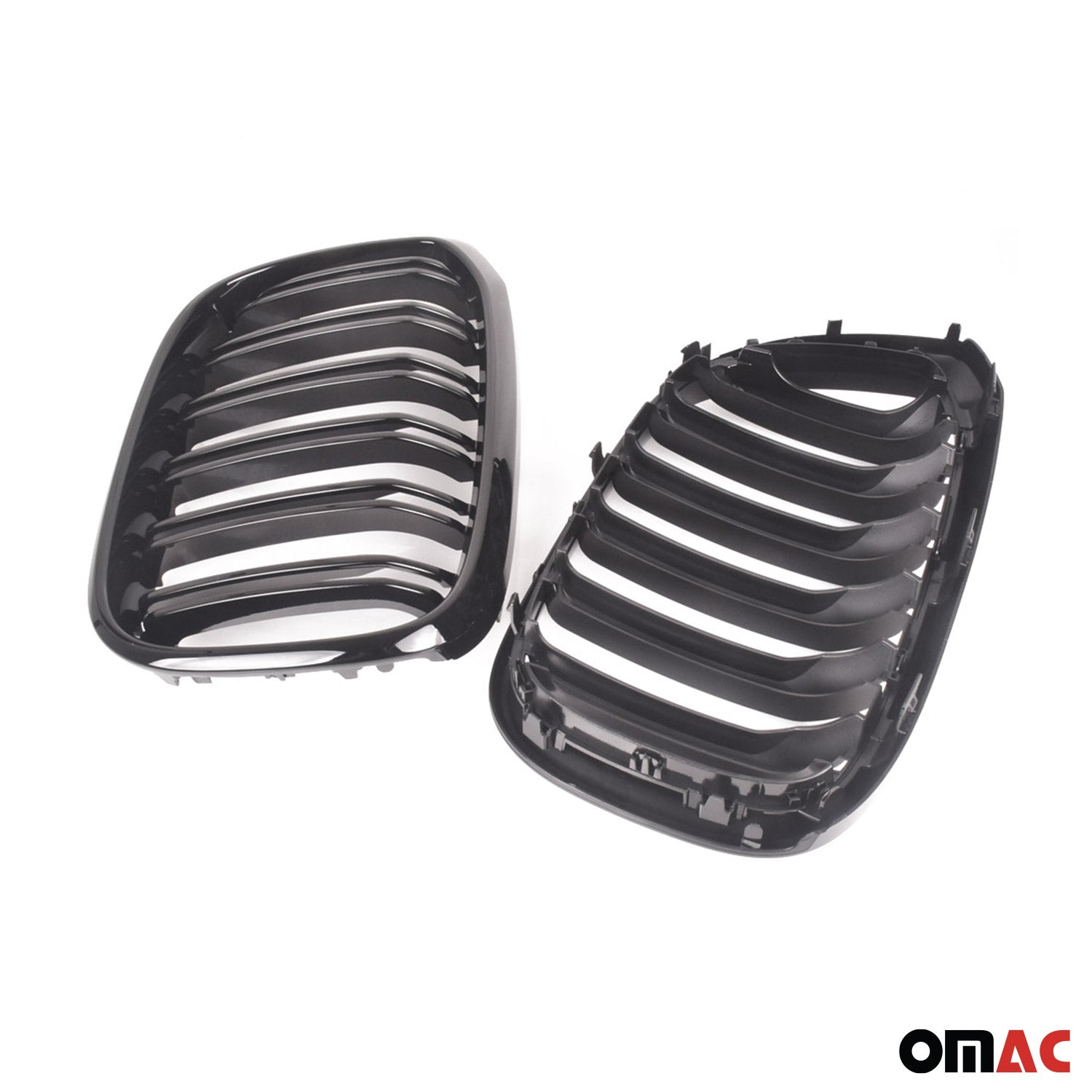 Nieren Grill Kühlergrill für BMW X4 G02 2018-2024 Schwarz Glanz