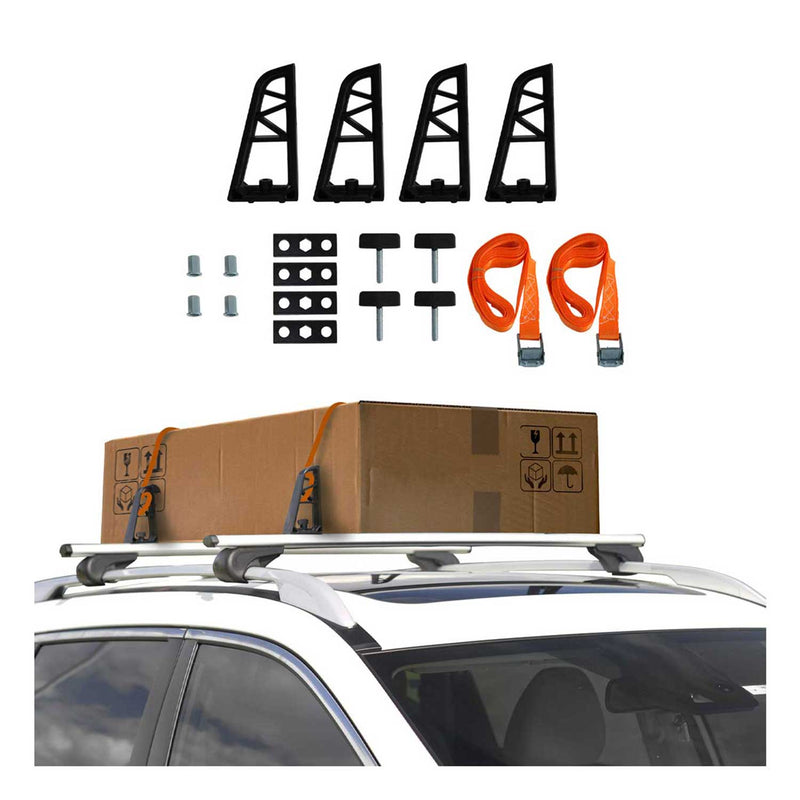 Ladungsbegrenzer Lastanschläge für Dachträger Einstellbar 4x + 2x (3m Gürtel)