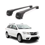 Dachträger Grundträger für Fiat Freemont 2011-2016 Aluminium 75kg Schwarz 2tlg