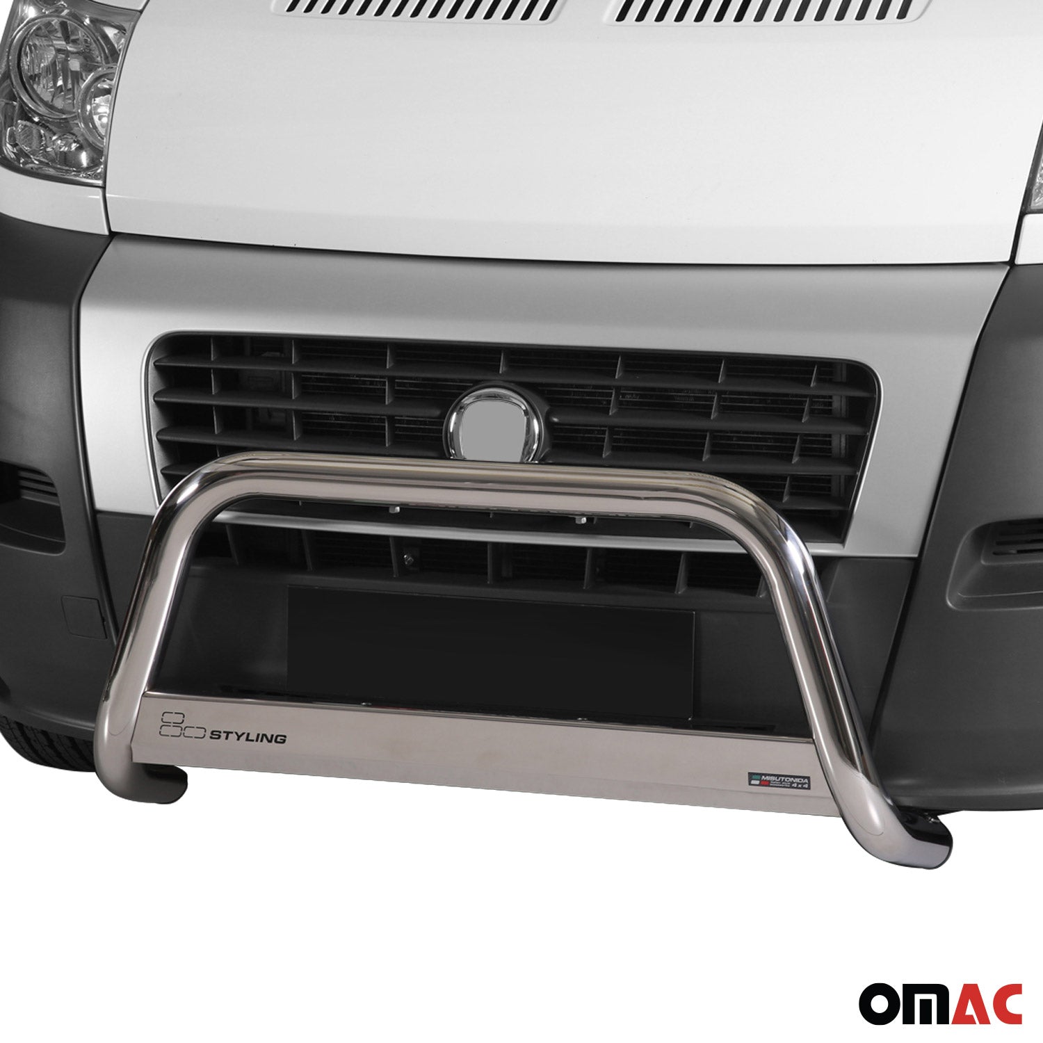 Frontbügel Frontschutzbügel für Fiat Ducato 2006-2013 ø63mm Stahl Silber Schutz