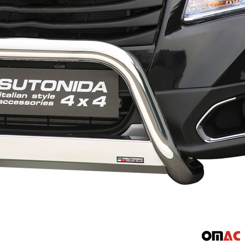 Frontbügel Frontschutzbügel für Suzuki SX4 S-Cross 2017-2018 ø63mm Stahl Silber