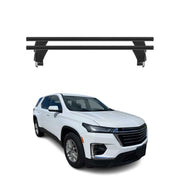 Menabo Dachträger Grundtäger für Chevrolet Traverse 2018-2024 Alu Schwarz 2 tlg