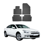 OMAC Gummi Fußmatten für Citroen C5 Limo Break 2008-2017 Automatten Schwarz 4x