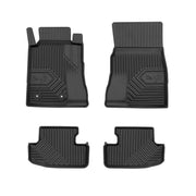 Fußmatten Gummimatten No.77 für Ford Mustang VI 2014-2023 TPE Schwarz 4 tlg