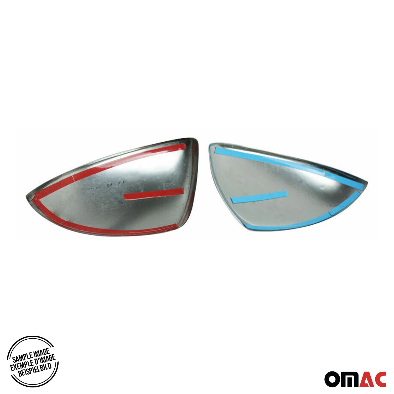 Spiegelkappen Spiegelabdeckung für Peugeot 207 2006-2012 Edelstahl Chrom 2tlg