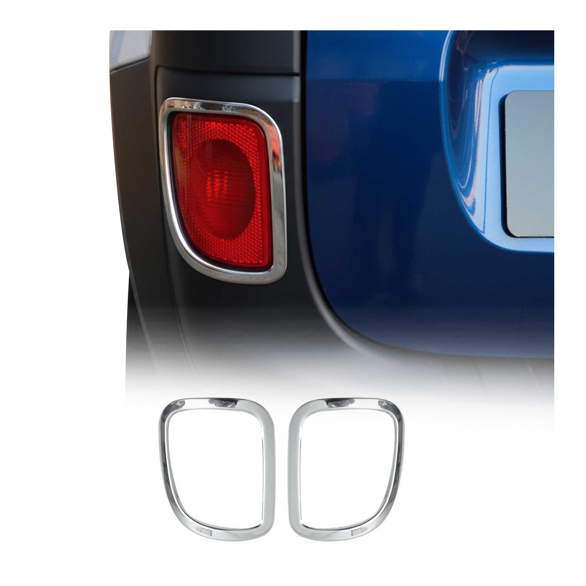 Reflektor Blenden Reflektorleiste für Mercedes Citan 2012-2021 Edelstahl Chrom