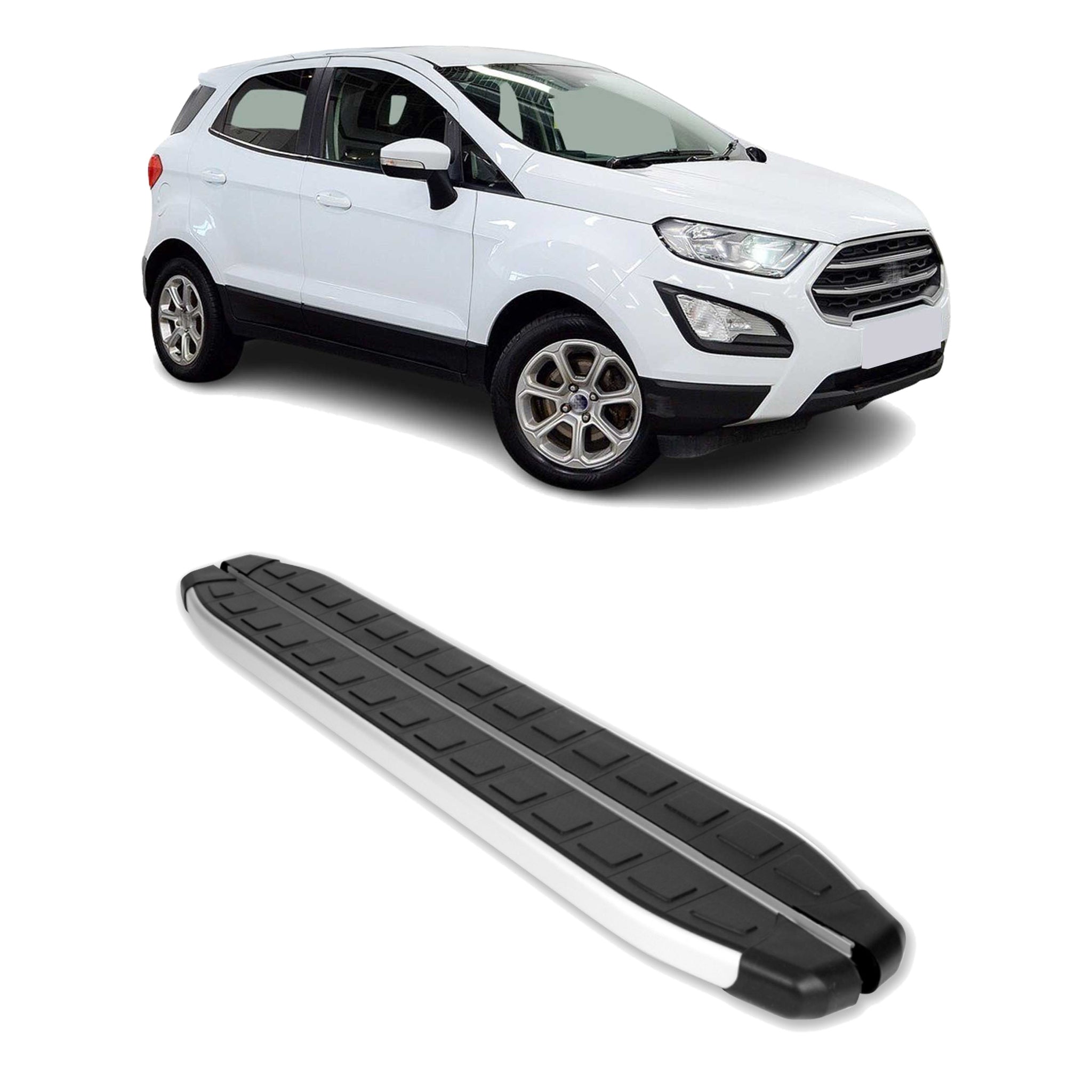 Seitenbretter Trittbretter für Ford Ecosport II 2014-2023 Aluminium Schwarz