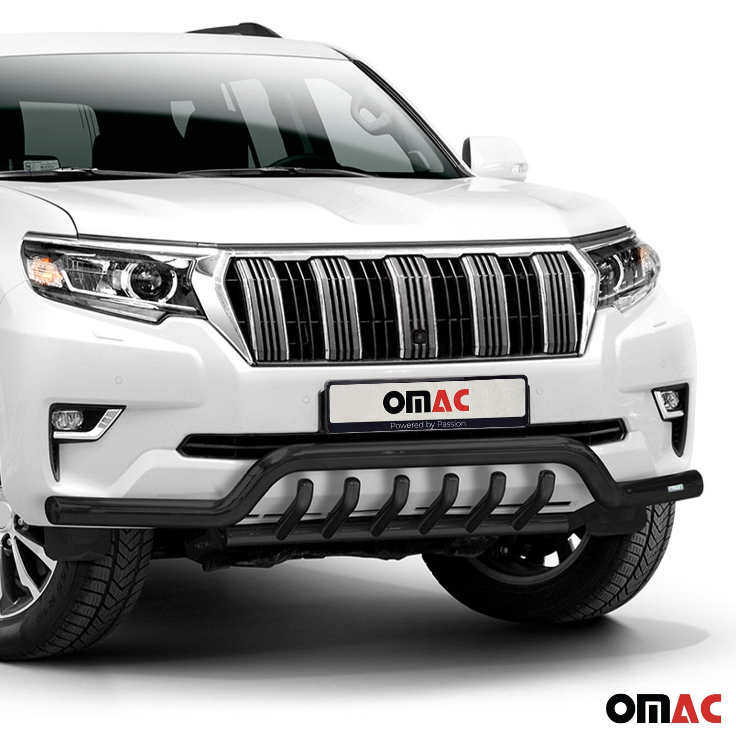 Frontschutzbügel Frontbügel für Toyota Land Cruiser 150 2019-2023 ABE Schwarz