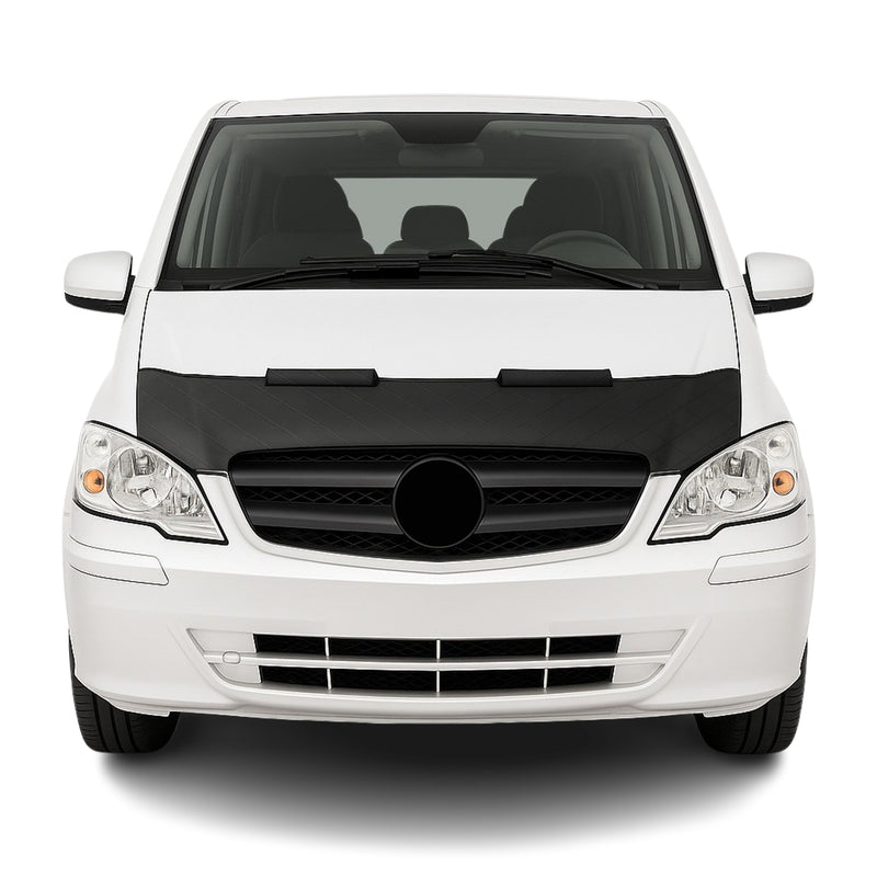 Schwarz Haubenbra Steinschlagschutz für Mercedes Vito W639 2003-2014 Halb