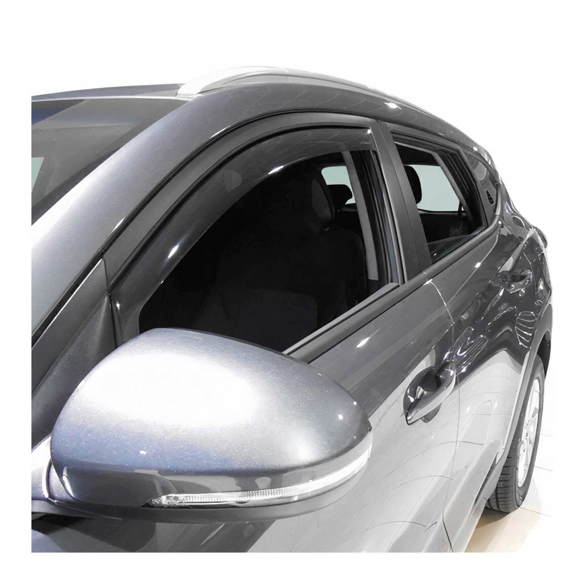 Windabweiser Regenabweiser für Hyundai Tucson 2015-2020 Dunkel Acryl 2tlg