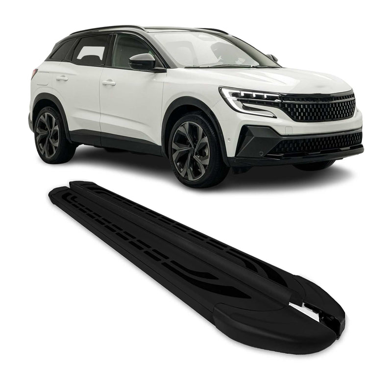 Trittbretter Seitenschweller für Renault Austral 2022-2025 Schwarz Alu 2 tlg
