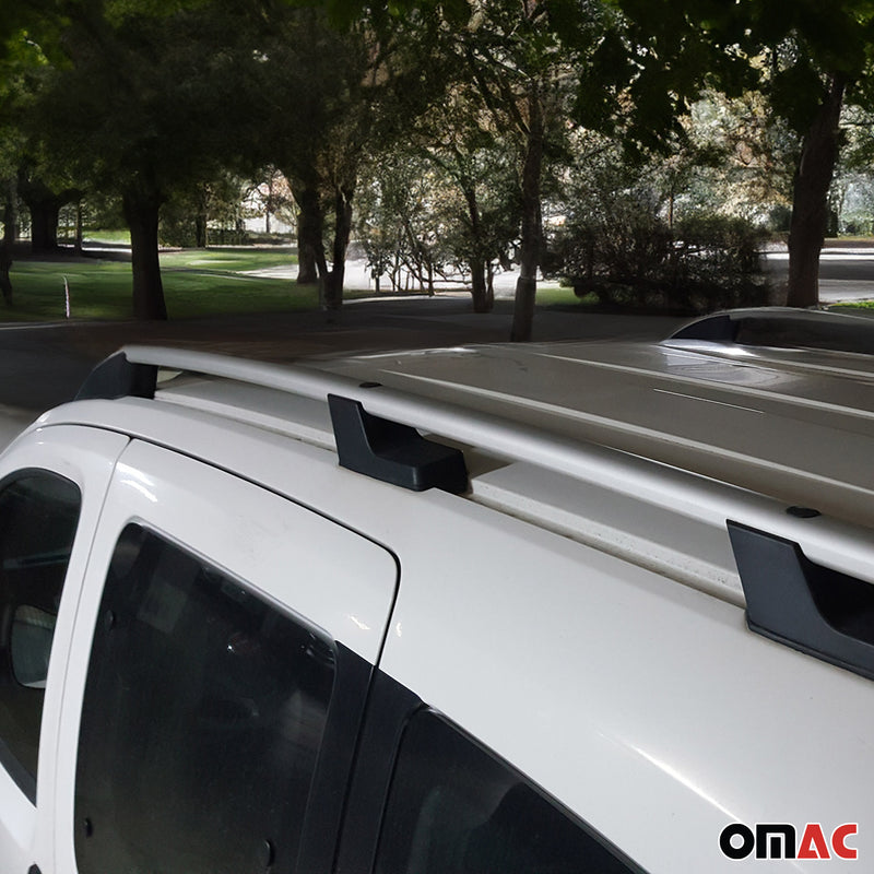 Aluminium Dachreling Querträger für VW Amarok DoubleCab 2010-2022 Silber 2x