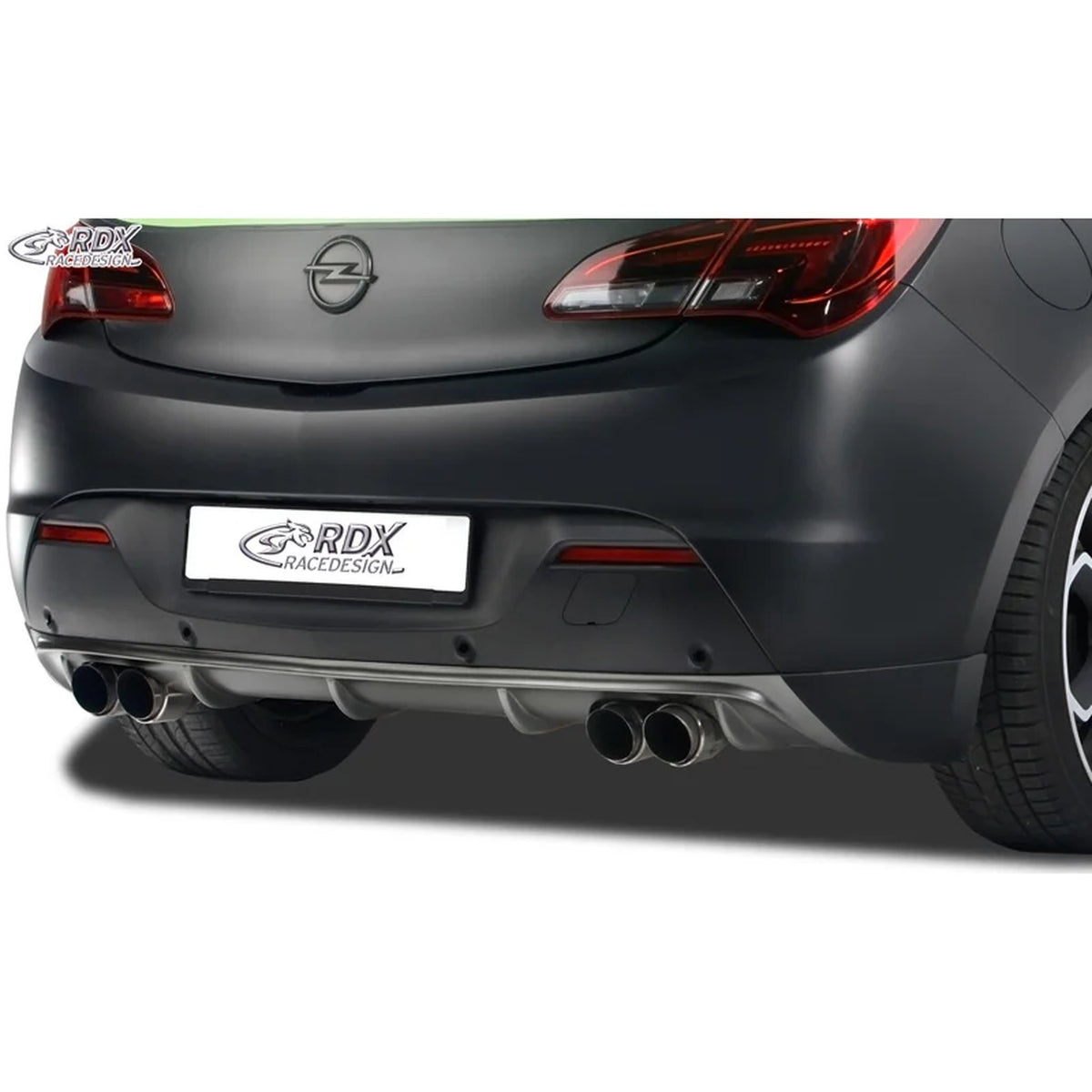 RDX Heckschürzenansatz Diffuser für Opel Astra J GTC 2009-15