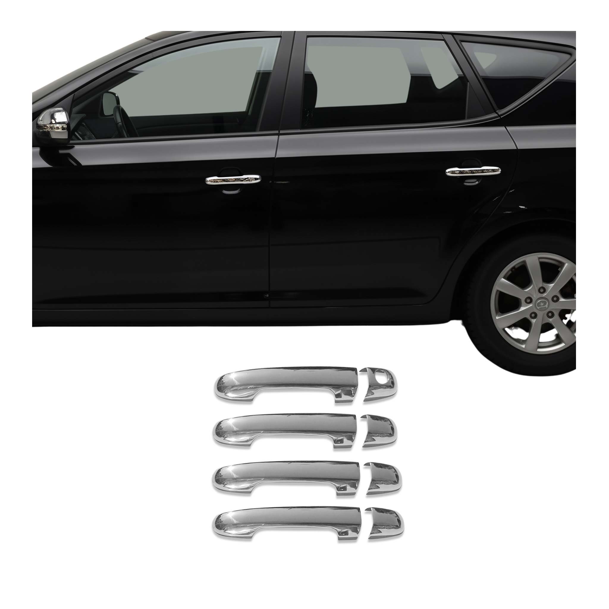 Chrom Türgriff Blende für Kia Ceed 2006-2012 4-Tür Edelstahl 4tlg