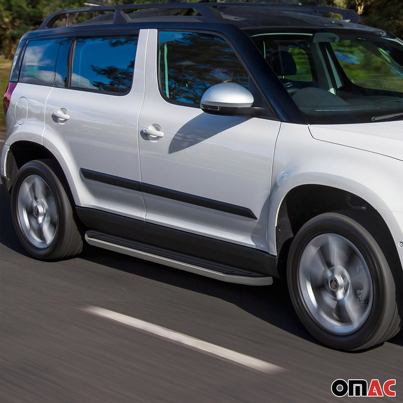 Trittbretter Seitenschweller für Skoda Yeti 2009-2024 ABE Alu